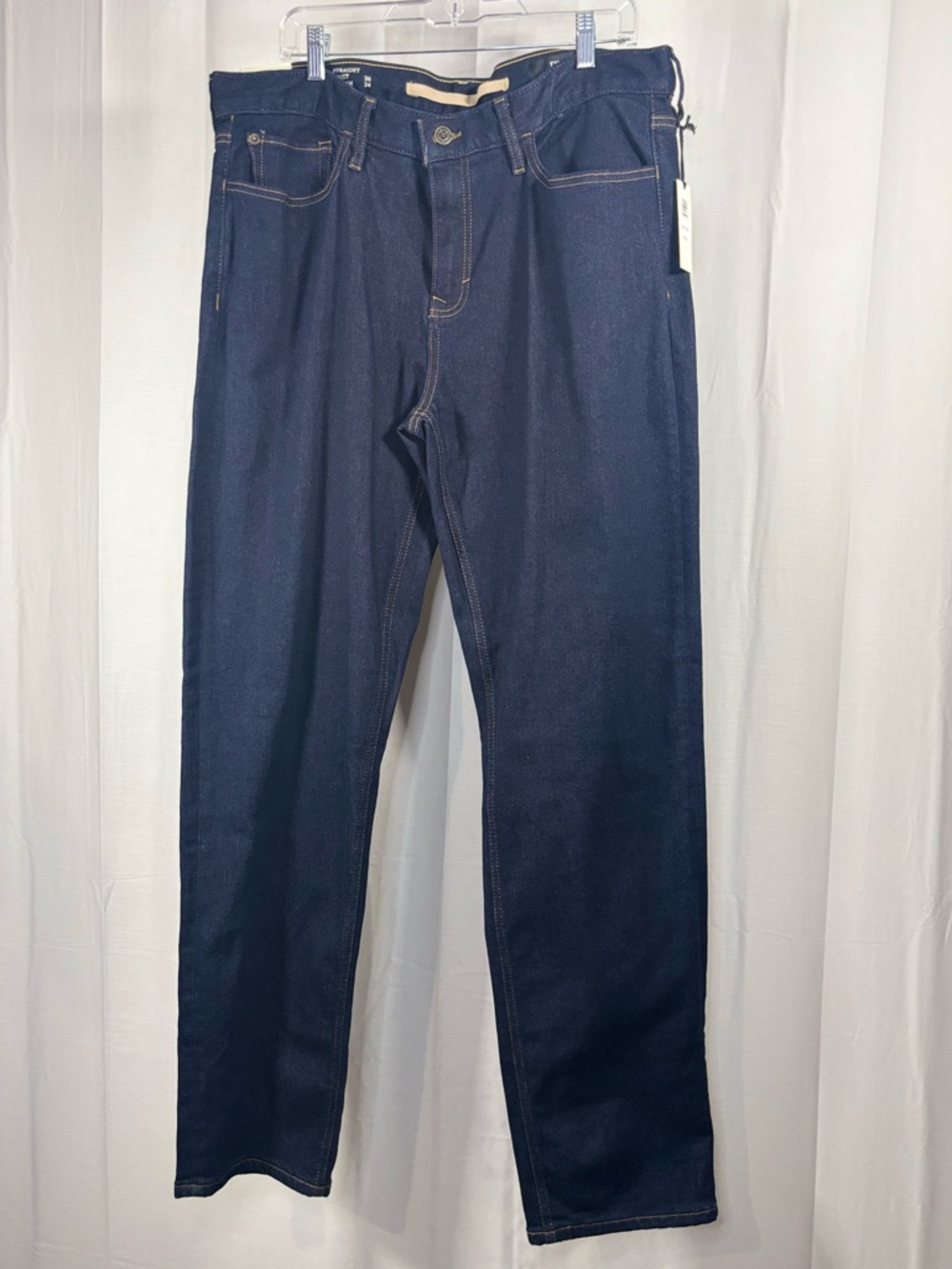 NWT BANANA REPUBLIC  Men's Straight Fit Traveler Dark Blue Jeans - 36x34